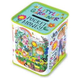 Rachel Ellen Little Gardener Money Box Tin