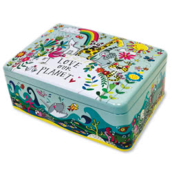 Rachel Ellen Love Our Planet Hinged Tin