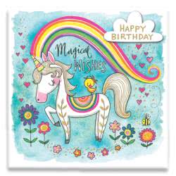 Magical Unicorn Wishes Birthday Card