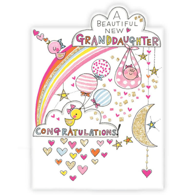 Rachel EllenNew Baby Granddaughter Card