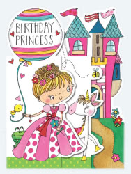 Rachel Ellen Princess Birthday Card