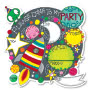 Space Party Invitations - Die Cut Small Image
