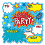 Super Hero Party Invitations - Die Cut