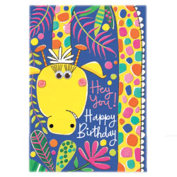 Rachel Ellen Walk On The Wild Side Giraffe Birthday Card