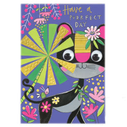 Rachel Ellen Walk On The Wild Side Panther Birthday Card