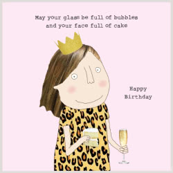 Bubbles & Cake Greeting Card