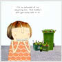 Recycling Bin Greeting Card Small Image