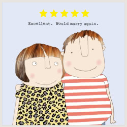 Rosie Made a Thing Five Star Love Greeting Card
