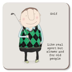 Rosie Made a Thing Golf Coaster