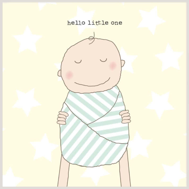 Rosie Made a ThingHello Baby Unisex Greeting Card
