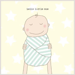 Hello Baby Unisex Greeting Card