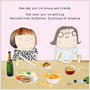 Rosie Made a Thing Houmous Greeting Card 