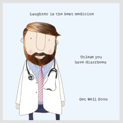Rosie Made a Thing Laughter is The Best Medicine Greeting Card