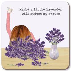 Rosie Made a Thing Lavender Coaster