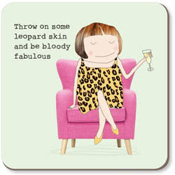Rosie Made a Thing Leopard Skin Coaster