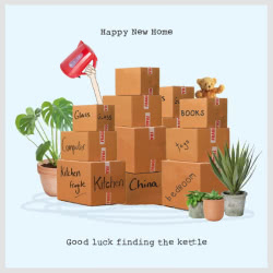 Rosie Made a Thing New Home Kettle Greeting Card