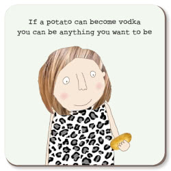 Rosie Made a Thing Potato Vodka Coaster