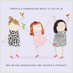 Rosie Made a Thing Responsible Girl Greeting Card