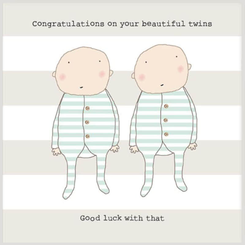 Rosie Made a ThingTwins Good Luck Greeting Card