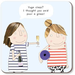 Rosie Made a Thing Yoga Class Coaster