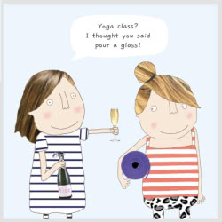 Rosie Made a Thing Yoga Class Greeting Card