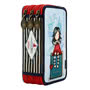 Gorjuss Cityscape Triple Pencil Case Side