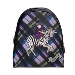 Gorjuss Tartan Mini Rucksack Dark Streak
