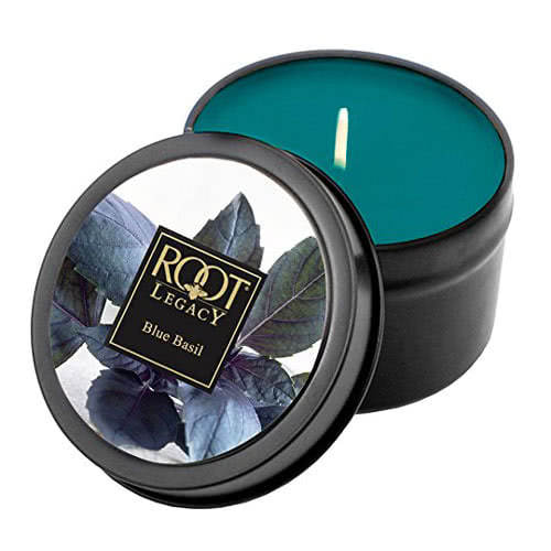 RootScented Candle - Blue Basil