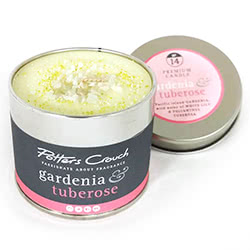 Potters Crouch Gardenia & Tuberose 
Scented Candle. These candles are made from the 
very best pharmaceutical grade wax (the purest wax 
that you can buy) it 
is then infused with Exotic Gardenia & Tuberose pure 
essential oils 
making it one of the