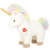 Teddy Hermann mythical plush soft toys including Zoey Unicorn and Lottie Dragon.