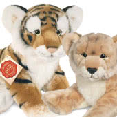 Teddy Hermann soft toy Wild Animals, including Monkeys, Rhinoceros, Hippopotamus, Lions, Tigers, Koalas, Wombats, Sloths and Elephants, all coming with recycled fillings and UK and International delivery.