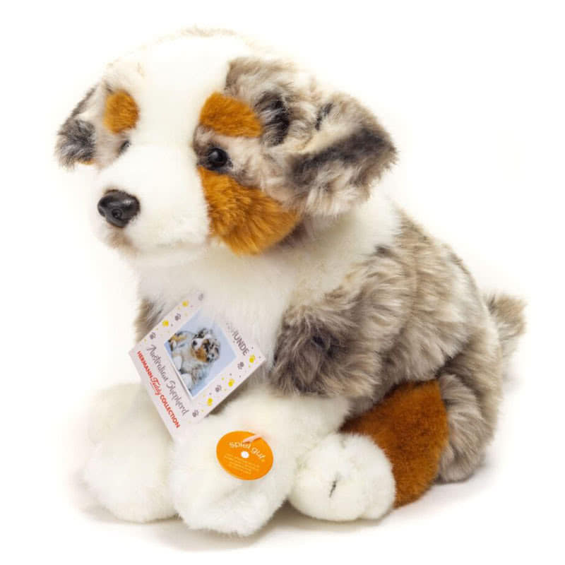 Teddy HermannAustralian Shepherd Puppy Sitting Soft Toy 22cm