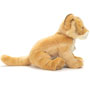 Teddy Hermann Baby Lion Sitting 27cm Soft Toy side view