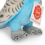 Teddy Hermann Blue Budgie Soft Toy 13cm Feet