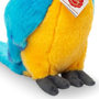 Teddy Hermann Blue & Yellow Parrot 26cm Soft Toy Bottom