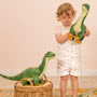 Teddy Hermann Brontosaurus Dinosaur 54cm Soft Toy Holding