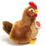 Teddy Hermann Brown Hen Soft Toy 16cm side