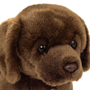 Teddy Hermann Brown Labrador Standing 30cm Plush Toy head