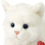 Teddy Hermann British Shorthair White Cat 20cm Face