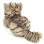 Teddy Hermann Grey Tabby Cat Lying 20 cm Soft Toy back view