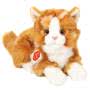 Ginger Tabby Cat Soft Toy Lying 20 cm 