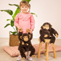 Teddy Hermann Chimpanzee with Baby 40cm Soft Toy Insitu