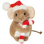 Teddy Hermann Christmas Mouse with Candy Cane Plush 