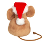 Teddy Hermann Christmas Mouse with Christmas Tree 11cm back view