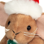 Teddy Hermann Christmas Mouse with Christmas Tree 11cm face