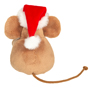 Teddy Hermann Christmas Mouse with Gift 11cm back view