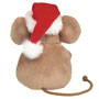 Teddy Hermann Christmas Mouse with Gingerbread Man Plush back view