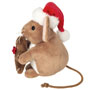 Teddy Hermann Christmas Mouse with Gingerbread Man Plush left side