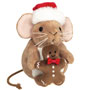 Christmas Mouse with Gingerbread Man Plush
