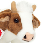Teddy Hermann Cow Brown & White Standing 23 cm Soft Toy Face